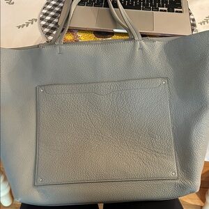 Rebecca Minkoff Gray Leather Tote Bag